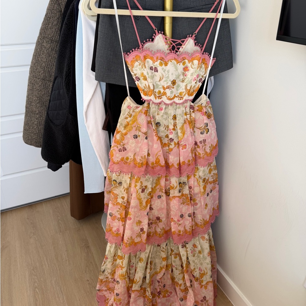 Zimmermann Laurel Frill Midi dress - Picture 3 of 6